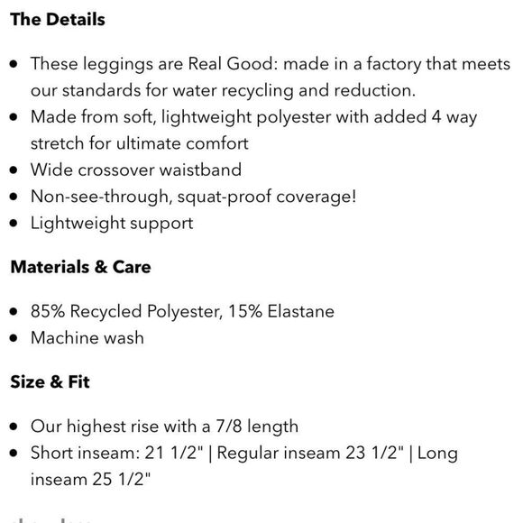 NWT AE Lightweight Everything Legging. M - Picture 4 of 5